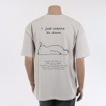 EK 오버핏 쿨슛 라이다운베어 라운드 반팔티5311 - 베이지