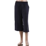 WHO? 무지 스판 8부 밴드바지5601 - 네이비133