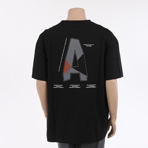 fea93f615e92f92a53de0126723ce3b3.jpg GIC 오버핏 CP A나염 라운드 반팔티5421 - 블랙1057 - 이미지 1