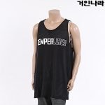 AR 리버시블 매쉬 라운드 민소매티3502 - 블랙/화이트