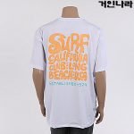 AR 루즈핏 캘리포니아 반팔 래쉬가드4408 - 화이트