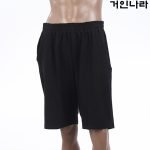 WHO? 솔리드 밴드 반바지9706 - 블랙