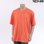 JM 기능성 솔리드 라운드 반팔티2322 - 오렌지