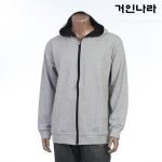 ION 솔리드 특양면 기모 짚업 긴팔후드티7b09 - 그레이