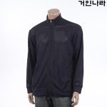 ION 망사 차이나 짚업 긴팔티7501 - 네이비