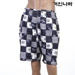 KMK 닻 비치 수영복 반바지2101 - 네이비