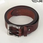 LGS 통가죽 비조벨트9401 - 브라운