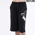 KMK 특양면 와펜나염 밴드 7부바지4317 - 다크네이비