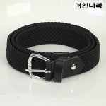 LGS 꽈베기 면스판 벨트5302 - 블랙