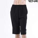 WHO? 기능성 다이나믹 밴드 7부바지2404 - 블랙