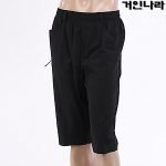 WHO? 기능성 빅 스트링벨트 7부 바지3608 - 블랙