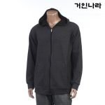 ION 솔리드 특양면 기모 짚업 긴팔후드티7b09 - 다크그레이