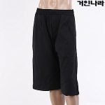 T2M 기능성 아이스 7부 밴드바지4601 - 블랙